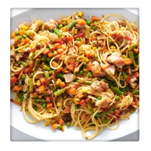 Stir Fry Vegetables Spaghetti